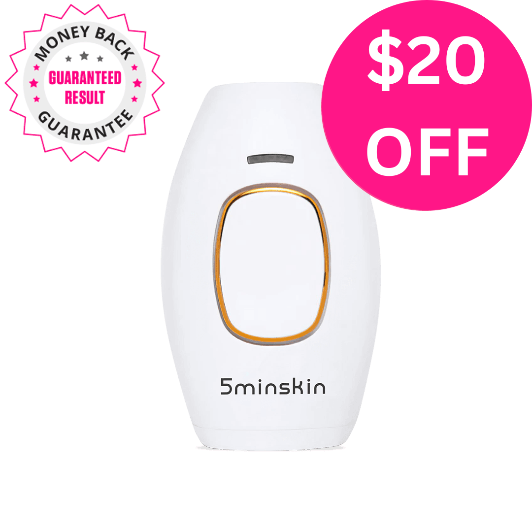 5MINSKIN AT-HOME LASER HAIR REMOVAL HANDSET WHITE